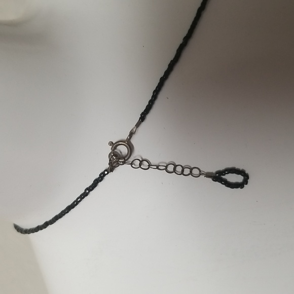 NECKLACE, Handcrafted Banded agate Black Onyx, Rutilated Quartz NWOT J#40 - Picture 3 of 4